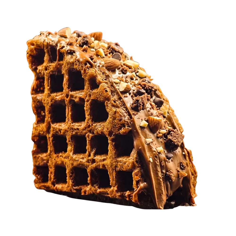 Almond Brownie Crunch waffle
